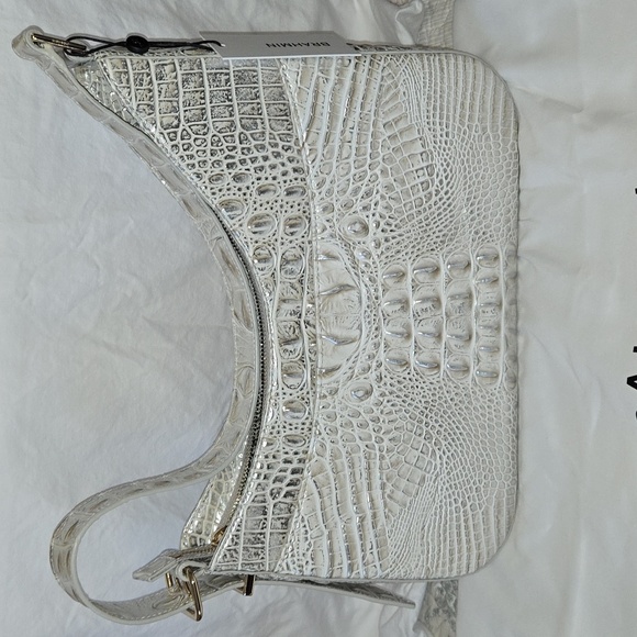 Brahmin Abbott Shoulder Bag In Ivory Dream Melbourne. NWT - Picture 4 of 16